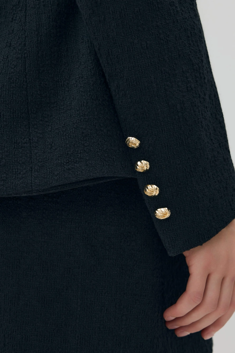 PREMIÈRE NOIR CROPPED BLAZER
