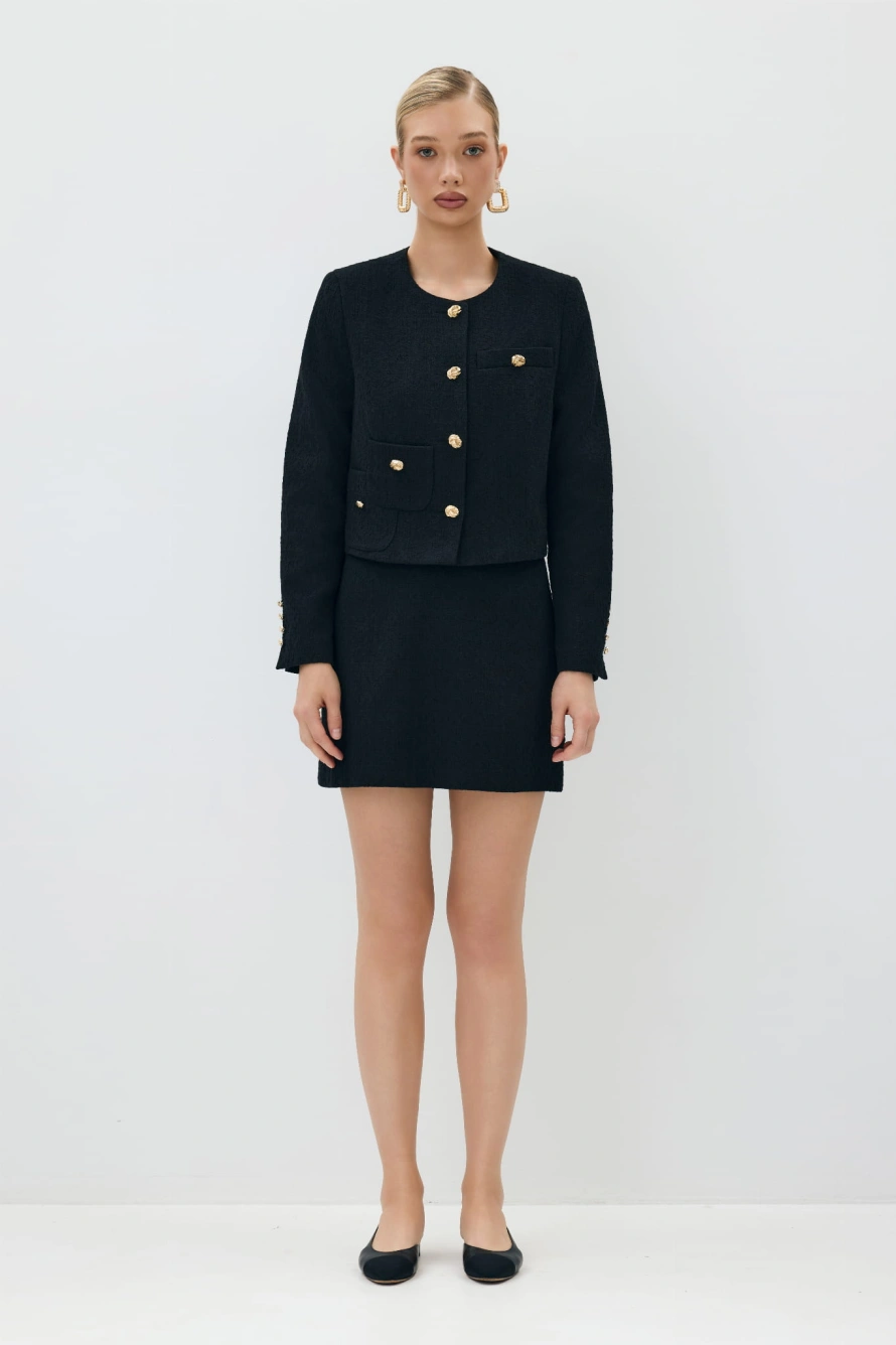 PREMIÈRE NOIR CROPPED BLAZER