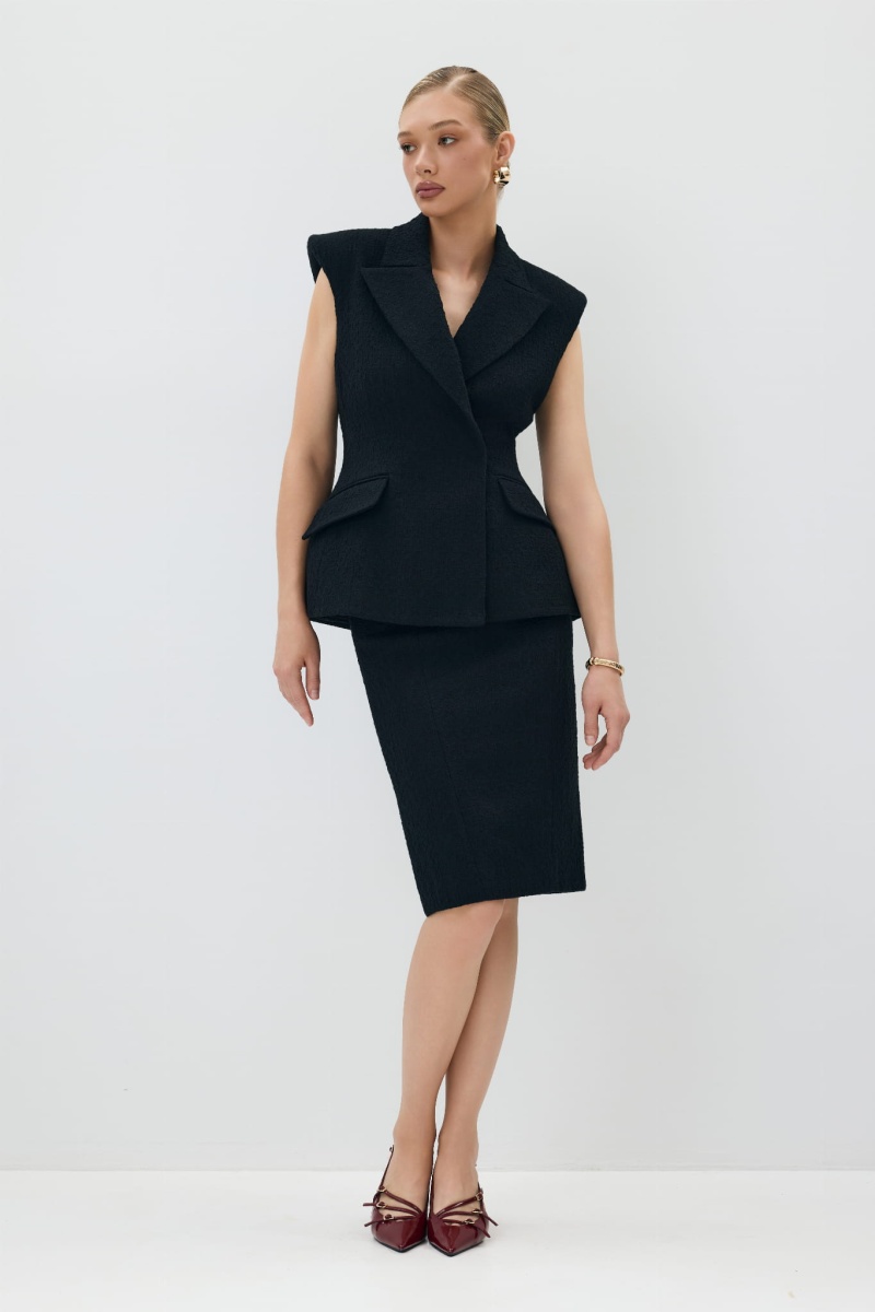 PREMIÈRE SCULPTED PENCIL SKIRT
