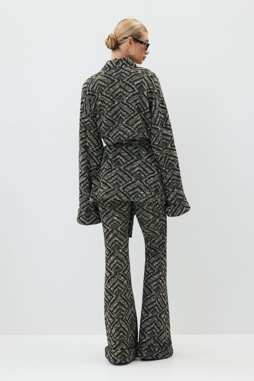 PREMIÈRE OBSIDIAN KNIT KIMONO
