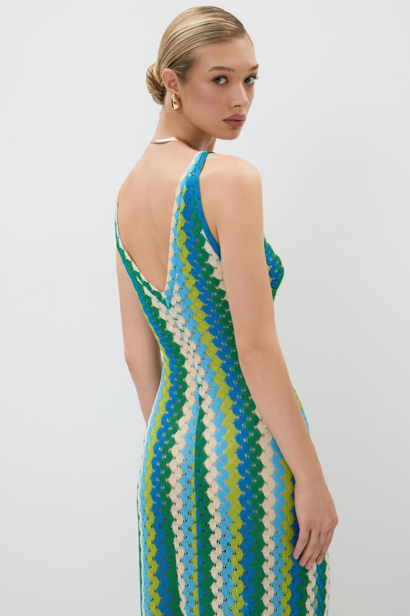 Soleil Azure Knit Dress