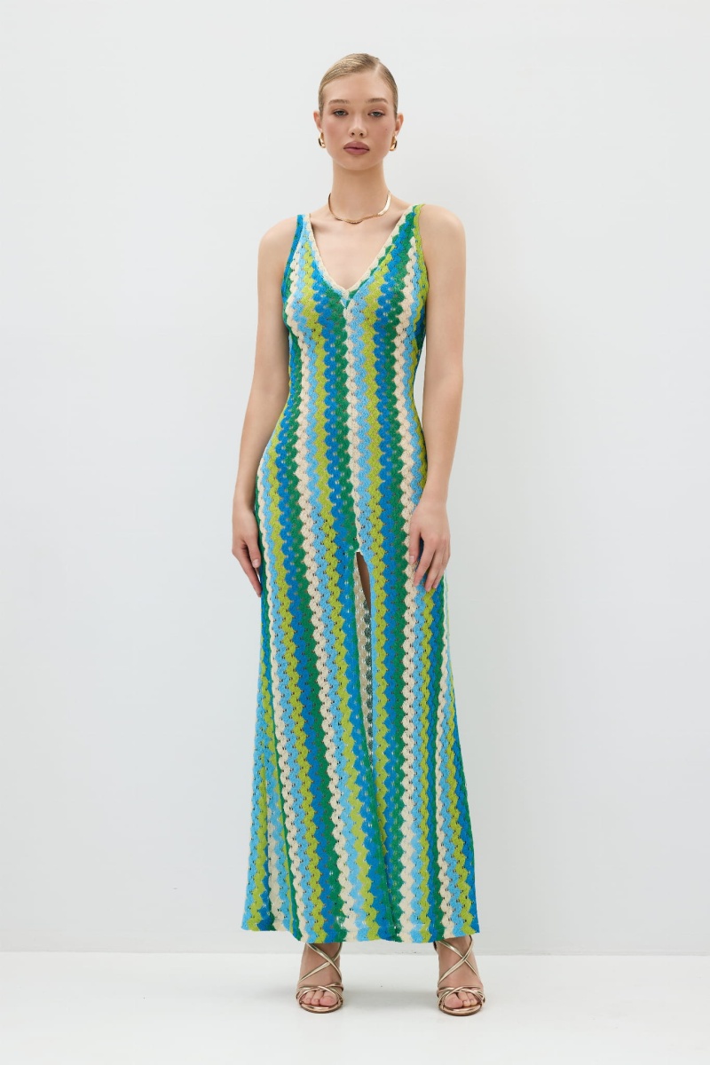 Soleil Azure Knit Dress